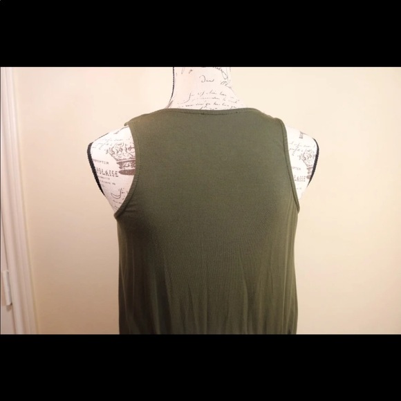 New w tags American eagle v neck olive green top tank vneck - Picture 4 of 4